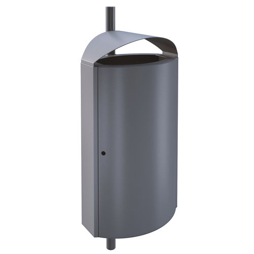 Poubelle publique - 85111 - AUWEKO GmbH - suspendue / en acier galvanisé / en acier à revêtement par poudre