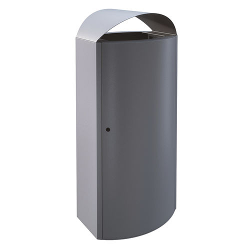 Poubelle publique - 85612 - AUWEKO GmbH - sur pied / en acier galvanisé / en acier à revêtement par poudre