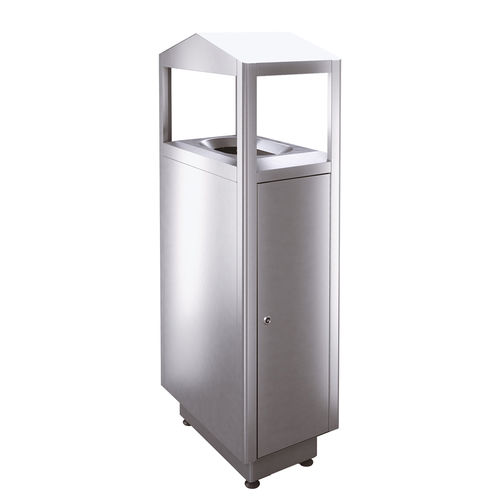 Poubelle publique - S100D - AUWEKO GmbH - de tri sélectif / à poser / en acier inoxydable