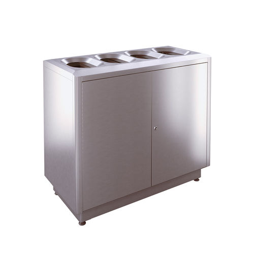 Poubelle hygiénique - S400 - AUWEKO GmbH - de tri sélectif / en acier inoxydable / en acier inoxydable brossé