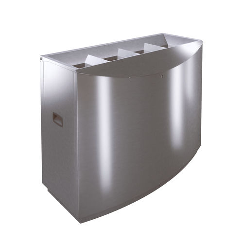 Poubelle de tri sélectif - FFW4 - AUWEKO GmbH - à poser / en acier inoxydable / en acier inoxydable brossé
