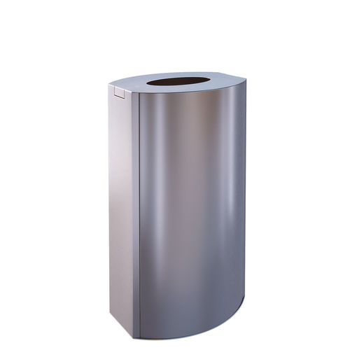 Corbeille à papier en acier inoxydable - TJ21 - AUWEKO GmbH - en acier inoxydable brossé