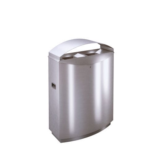Poubelle publique - FF2D - AUWEKO GmbH - de tri sélectif / en acier inoxydable / en acier inoxydable brossé