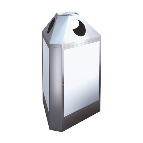 Poubelle publique - B1/B3 - AUWEKO GmbH - de tri sélectif / en acier inoxydable / en acier inoxydable brossé