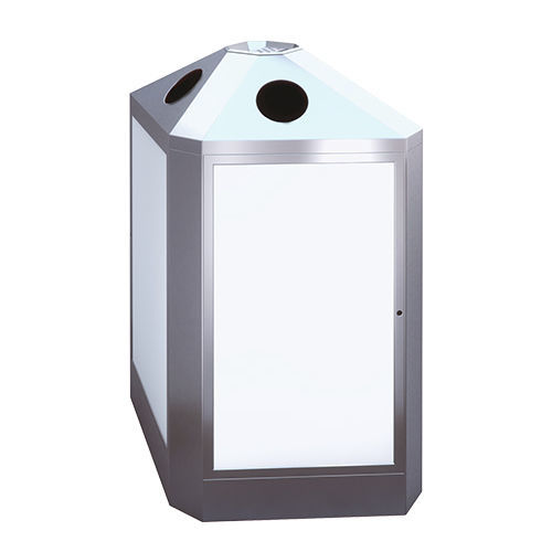 Poubelle publique - B4 - AUWEKO GmbH - de tri sélectif / en acier inoxydable / en acier inoxydable brossé