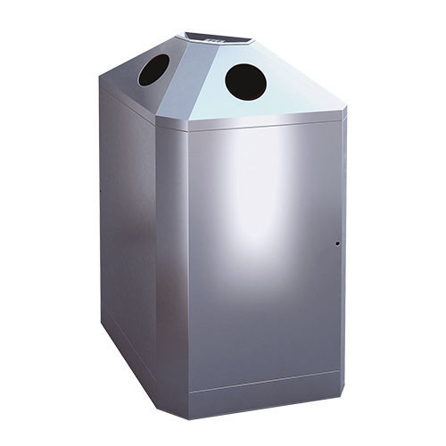 Poubelle publique - BS2 - AUWEKO GmbH - de tri sélectif / en acier inoxydable / en acier inoxydable brossé