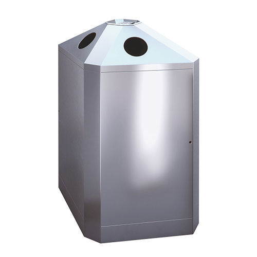 Poubelle publique - BS4 - AUWEKO GmbH - de tri sélectif / en acier inoxydable / en acier inoxydable brossé