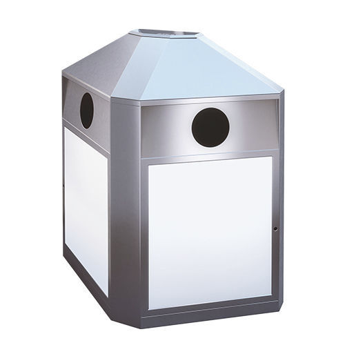 Poubelle publique - R2 - AUWEKO GmbH - de tri sélectif / en acier inoxydable / en acier inoxydable brossé