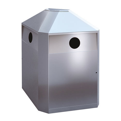 Poubelle publique - RS2 - AUWEKO GmbH - de tri sélectif / en acier inoxydable / en acier inoxydable brossé