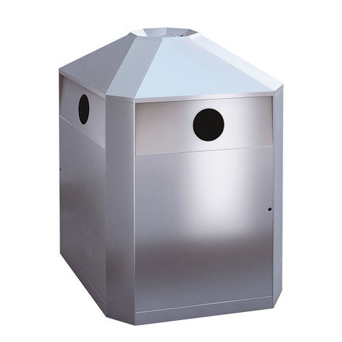 Poubelle publique - RS4 - AUWEKO GmbH - de tri sélectif / en acier inoxydable / en acier inoxydable brossé