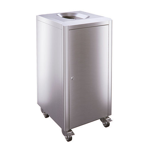 Poubelle publique - S150R - AUWEKO GmbH - en acier galvanisé / en acier inoxydable / en acier inoxydable brossé