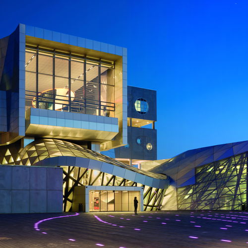 Bardage à cassettes - AALBORG HOUSE OF MUSIC - ALUCOBOND - d'aluminium / lisse / brossé