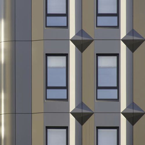 Bardage en panneaux - ALUCOBOND® METALLIC COLOURS - ALUCOBOND - en aluminium / en composite / à emboîtement