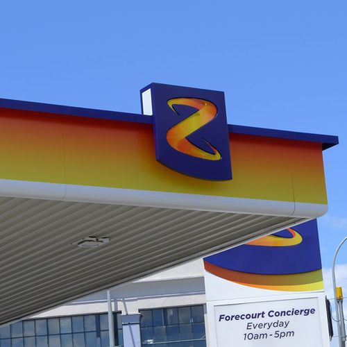 Panneau composite de revêtement - Z-ENERGY PETROL STATION - ALUCOBOND - pour bâtiment / pour abri / résistant aux intempéries