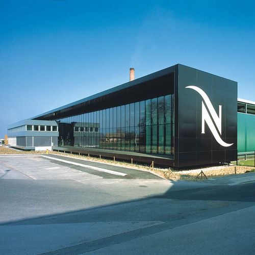 Bardage en panneaux - NESPRESSO - ALUCOBOND - en aluminium / en composite / à emboîtement