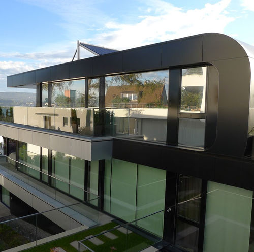 Bardage en panneaux - BOOKCLUB ZURICH - ALUCOBOND - en aluminium / en composite / à emboîtement