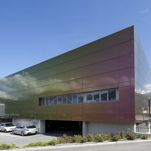 Bardage en panneaux - COOP SHOPPING CENTRE - ALUCOBOND - en aluminium / en composite / à emboîtement