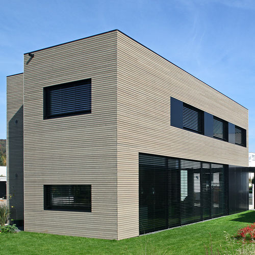 Bardage en lames - LOFT PASSIVHAUS PHILIPP THALER - ALUCOBOND - en aluminium / en composite / à emboîtement