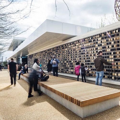 Soffite en composite - THE PODIUM - OLYMPIC PARK - ALUCOBOND - en aluminium