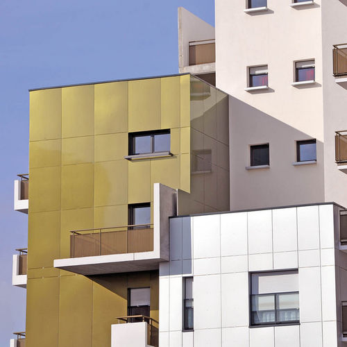 Bardage en panneaux - LES DOMINOS - ALUCOBOND - en aluminium / en composite / à emboîtement