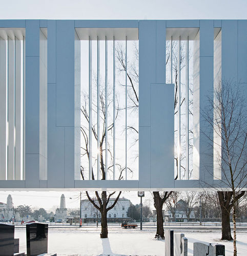 Bardage en panneaux - FUNERAL HOME - WIEN - ALUCOBOND - en aluminium / en composite / à emboîtement