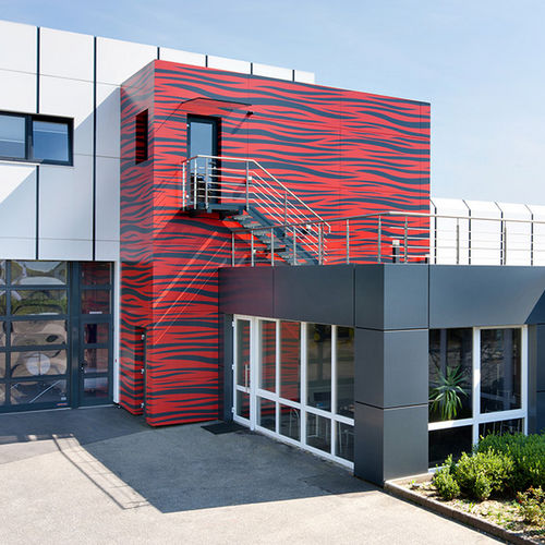 Bardage en panneaux - HEAD OFFICE ALUFORM GMBH - ALUCOBOND - en aluminium / en composite / à emboîtement