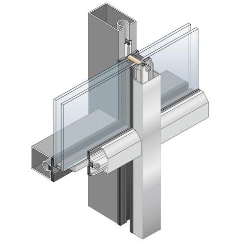 Mur-rideau ossature autoportante - FORSTER TERMFIX VARIO - Gutkowski - en métal et en verre / avec isolation intégrée / à haute résistance