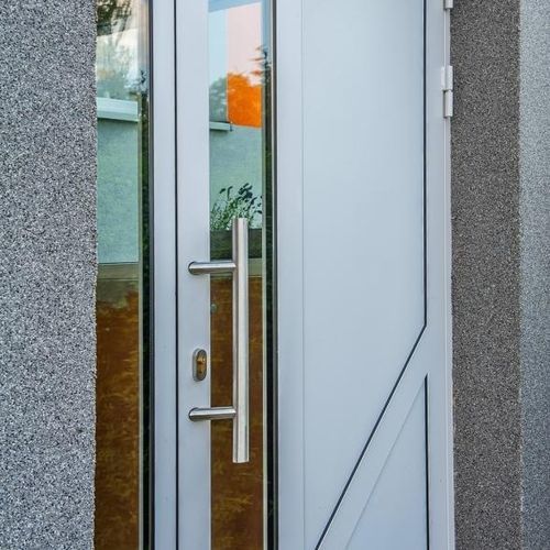 Porte d'entrée - INFILL - Gutkowski - en acier / battante / contemporaine