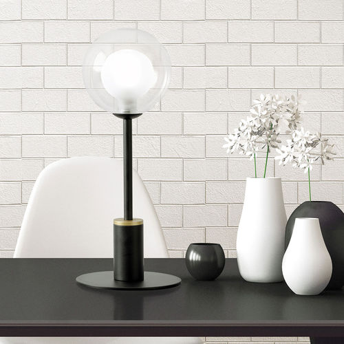 Lampe de table - COSMO - Miloox - en métal peint / en verre borosilicaté / contemporaine