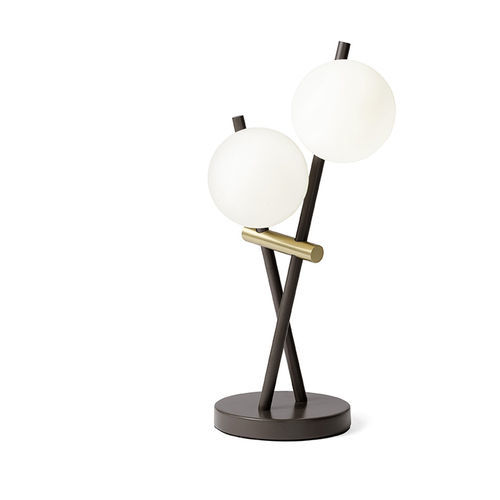 Lampe de table - KIKA - Miloox - en métal / en verre / en verre soufflé