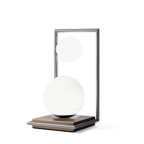 Lampe de table - BUBLE - Miloox - en bronze / en acier / en opale
