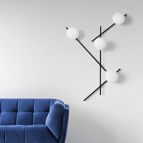 Lampe sur pied - MIKADO - Miloox - en métal / en verre soufflé / contemporaine