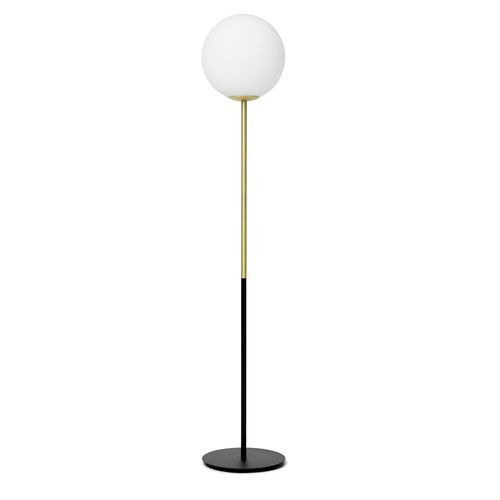 Lampe de sol - JUGEN - Miloox - en métal / en opale / en verre