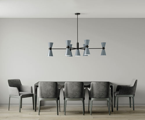 Suspension - GRAAL - Miloox - en métal peint / en aluminium / en verre