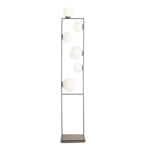 Lampe de sol - BUBLE - Miloox - en bronze / en acier / en opale