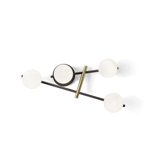 Suspension - KIKA - Miloox - en métal / en opale / en verre