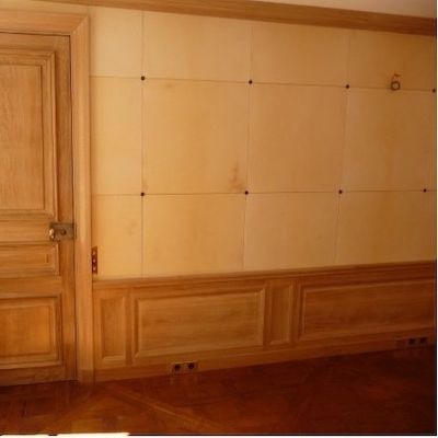 Revêtement mural en cuir - PARCHMENT - CUIR DECO - pour intérieur / rustique / aspect cuir