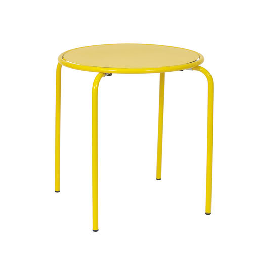 Table basse contemporaine - model 42 - ARCALO - en métal / avec piètement en métal / ronde