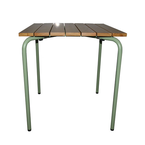 Table contemporaine - mod. 42 - ARCALO - en bois / avec piètement en métal / rectangulaire