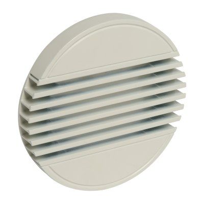 Grille de ventilation aluminium - BIM2 - ALDES - ronde / professionnelle / blanche