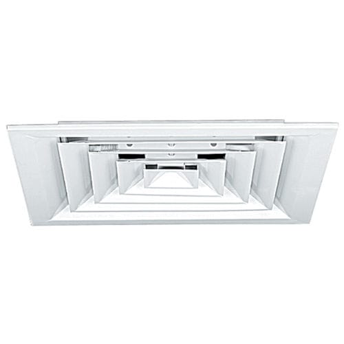 Diffuseur d'air de plafond - SF 704 SERIES - ALDES - carré / en acier / résidentiel