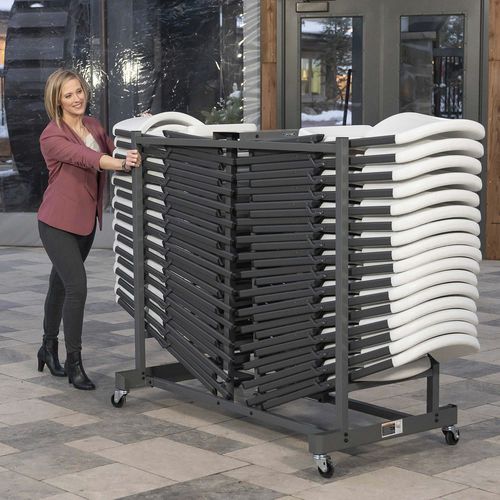 Chariot porte-chaises - 6525 - Lifetime - professionnel / en acier à revêtement par poudre