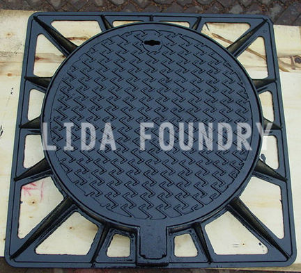 Couvercle de regard en fonte - D400 850*850 - Botou city lida foundry co.,ltd - carré