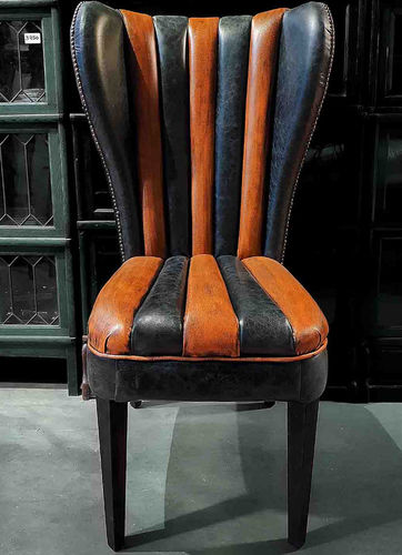 Chaise classique - SULTAN  - Harleq - d'intérieur / en cuir / avec piètement en bois