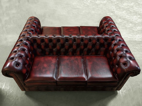 Canapé en cuir - H - Harleq - contemporain / avec coussin amovible / sur mesure