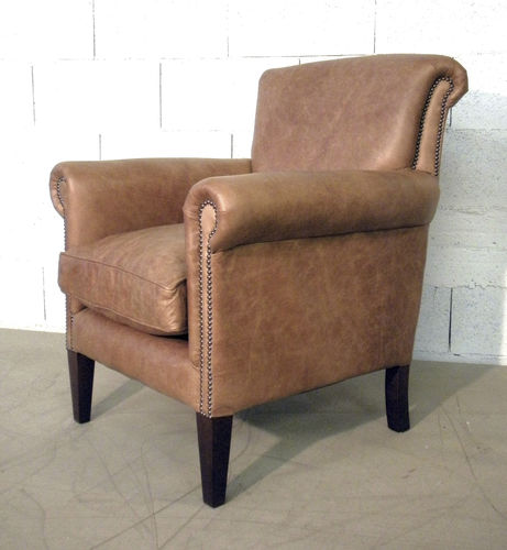 Fauteuil club - ACAPULCO - Harleq - classique / en cuir / en hêtre