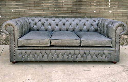 Canapé chesterfield - HERITAGE  - Harleq - en cuir / personnalisable / sur mesure
