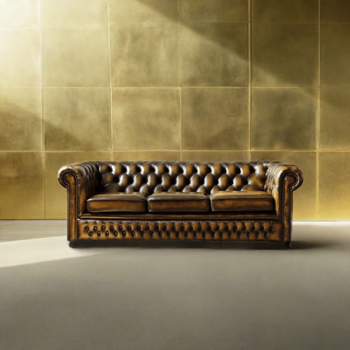 Canapé lit - CLUB  - Harleq - chesterfield / en cuir / avec accoudoirs