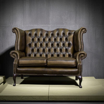 Canapé chesterfield - QUEEN ANNE - Harleq - en hêtre / avec dossier haut / sur mesure
