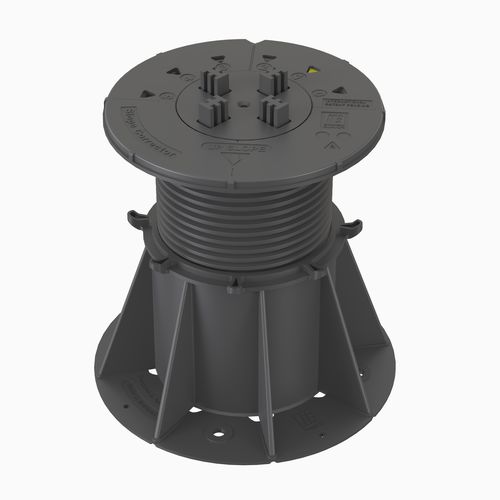 Support pour plancher technique en polypropylène - VERSIJACK® VJ-F4 122-206 mm - Elmich Pte Ltd - d'extérieur / d'intérieur / réglable